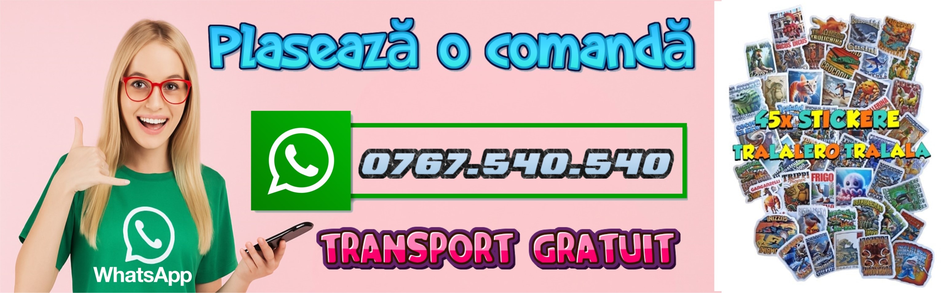 plaseasa o comanda set stickere tralalero tralala